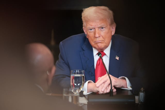 Donald Trump, le mercredi 9 juillet 2025.