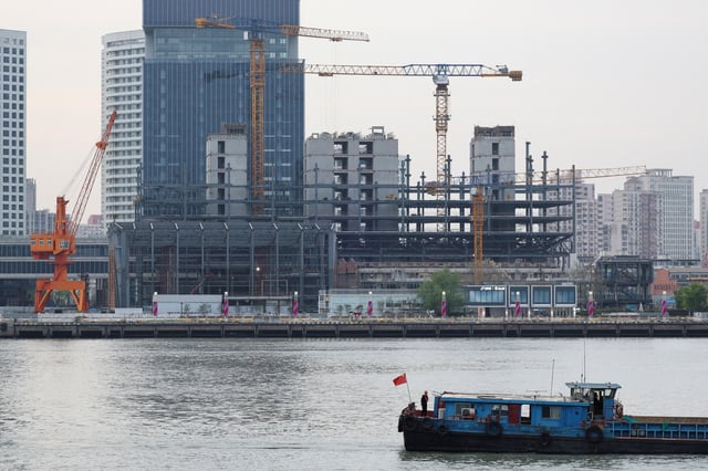 A construction site stands in Shanghai, China April 16, 2025. REUTERS/Go Nakamura/File Photo