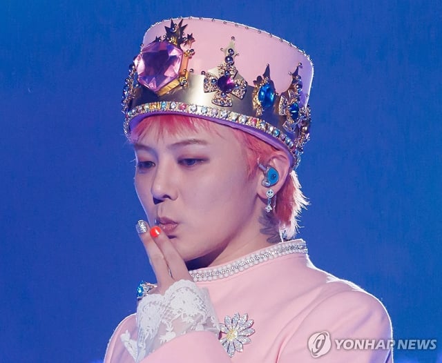 K-pop singer G-Dragon is seen in this photo provided by CJ ENM. (PHOTO NOT FOR SALE) (Yonhap)