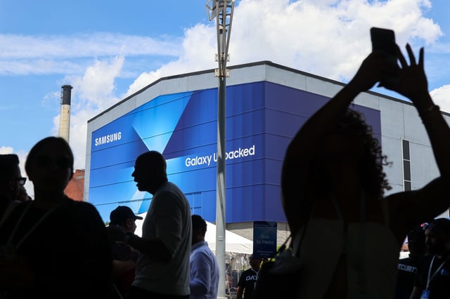 The Galaxy Unpacked event in New York on July 9, 2025.