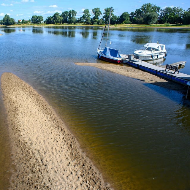 Die Pegelstände der Elbe sind zu oft zu niedrig, um Güterverkehr auf dem Fluss fahren zu lassen.