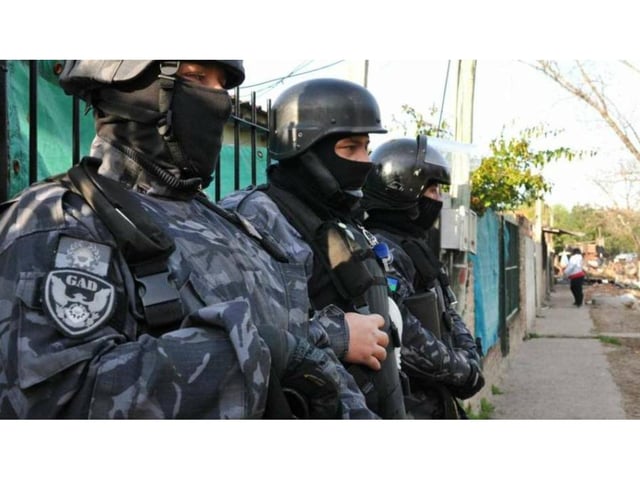 Los integrantes del G.A.D. participaron del operativo.