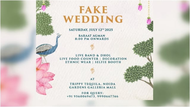 For Rs 1499, attend Noida's fake wedding with dhol, food, no dulha or rishtedaar