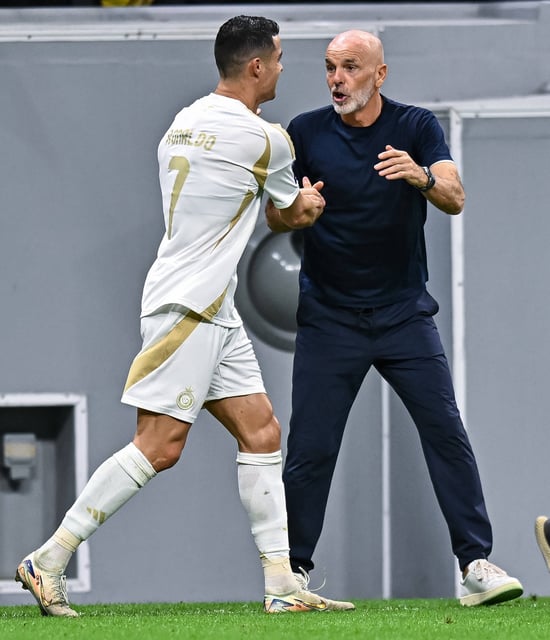 Stefano Pioli arbeitete zuletzt bei Saudi-Klub Al-Nassr mit Cristiano Ronaldo zusammen.
