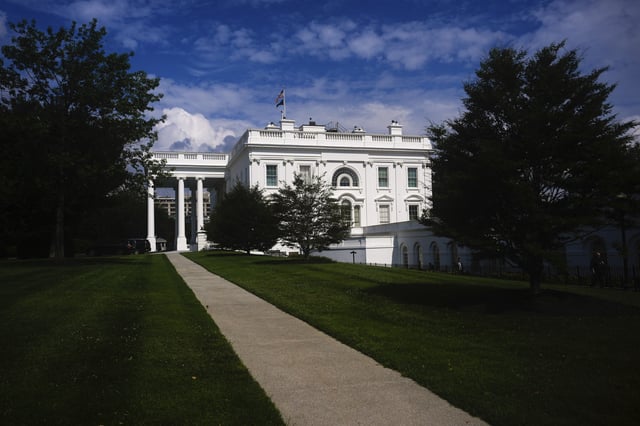 The White House is pictured, Thursday, July 10, 2025, in Washington. (AP Photo/Julia Demaree Nikhinson)