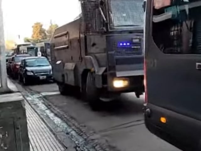 Operativo por manteros en Liniers.