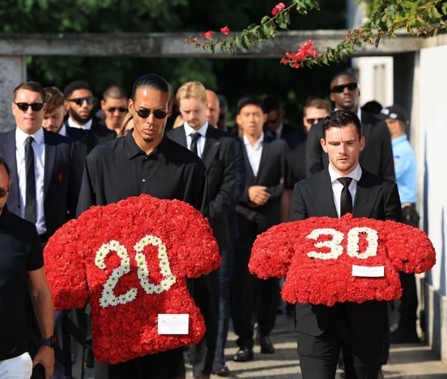 Funeral por Diogo Jota y su hermano, en Portugal