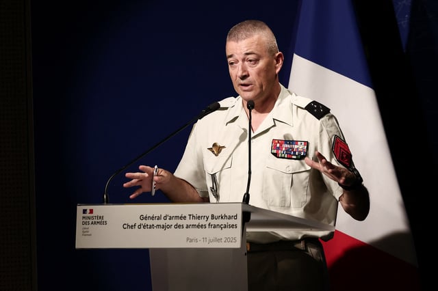 Le chef d’état-major des armées Thierry Burkhard ce vendredi 11 juillet 2025.