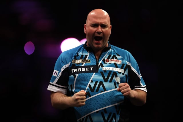 Rob Cross is in Germany to defend his Baltic Sea Darts Open title (Photo: Warren Little/ Getty)