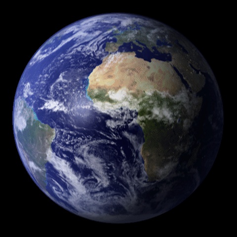 Earth does not always spin at the exact same right. In fact, in recent years, Earth has been spinning a bit more quickly. Scientists are unsure why. Image via NASA.