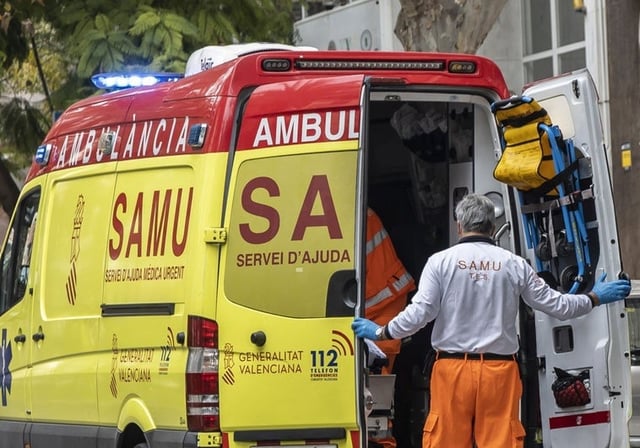 Imagen de archivo de una ambulancia del SAMU