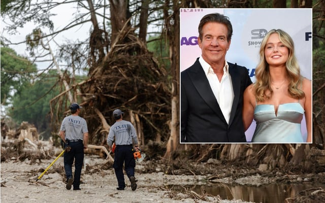 Dennis Quaid&#39;s teen daughter Zoe (inset) survived last week&#39;s deadly Texas floods. (Getty)
