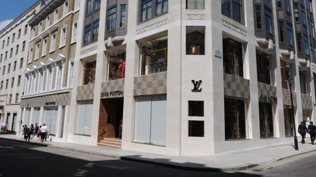 The Vuitton store in London.
