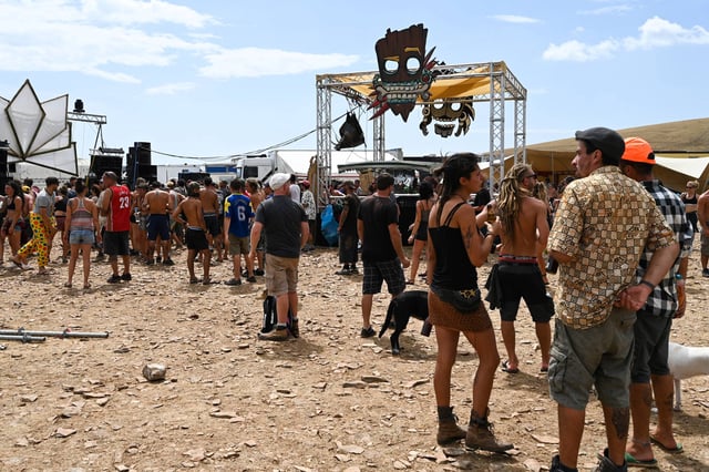 Lors d’une précédente rave party en Lozère, en 2020.