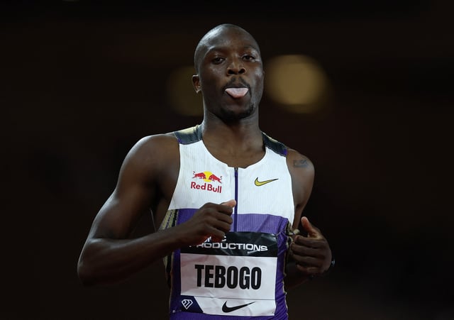 Athletics - Diamond League - Monaco - Stade Louis II, Monaco - July 11, 2025 Botswana's Letsile Tebogo reacts after finishing second place in the Men's 200m final REUTERS/Manon Cruz