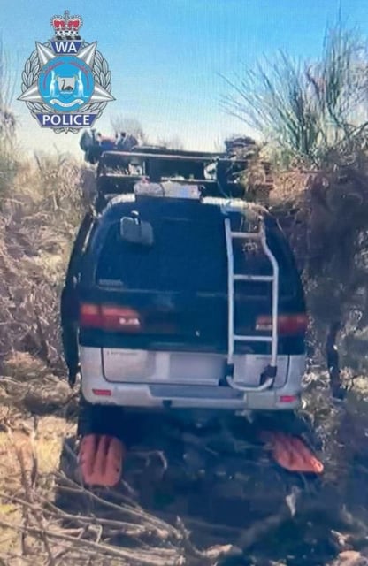 The Mitsubishi Delica van that was driven by Carolina Wilga was located abandoned in the Karroun Hill area. WA Police