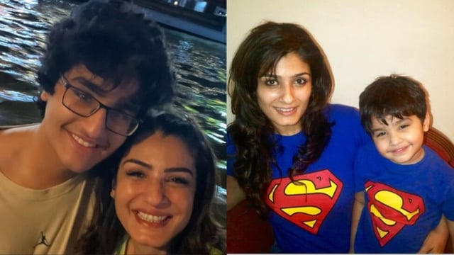 Raveena Tandon shared a post on her son Ranbir Thadani's birthday.