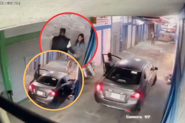 Mujer finge ser atropellada por su esposo tras ser descubierta con otro hombre. | Crédito: captura en X
