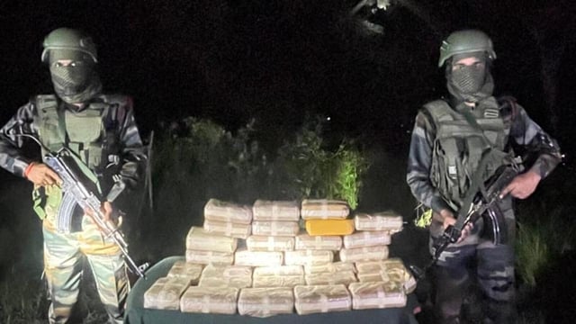 The Assam Rifles on Friday seized methamphetamine tablets worth ₹112.4 crore in Zokhawthar. (Sourced)