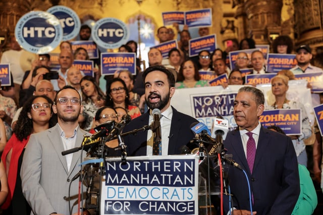 New York City mayoral candidate Zohran Mamdani campaigns on July 10, 2025.
