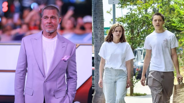 Brad Pitt wants to make amends with his children, especially the twins. 