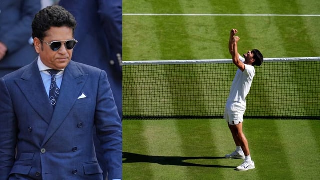 Sachin Tendulkar showers praise on Carlos Alcaraz | Image: AP