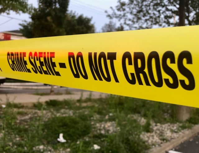 Crime scene tape pictured on June 16, 2018. (Rose Abuin/New York Daily News)