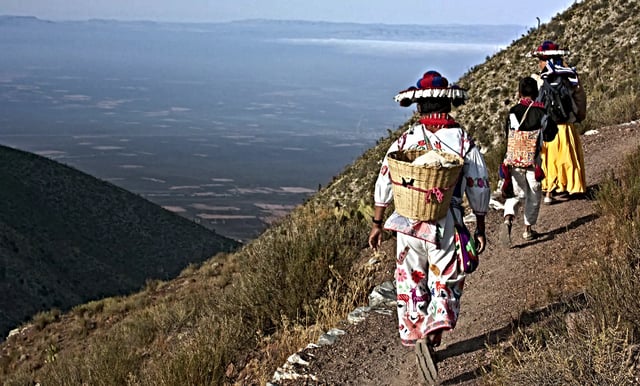 Una imagen de la ruta huichol.