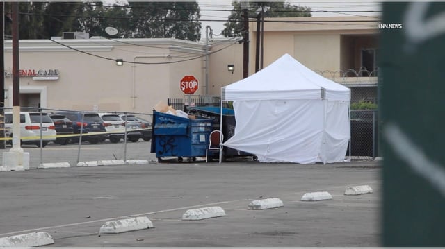 Police are investigating the death of a young boy, whose body was found in a Panorama City parking lot early Saturday morning, the Los Angeles Police Department said. (Photo by KNN)