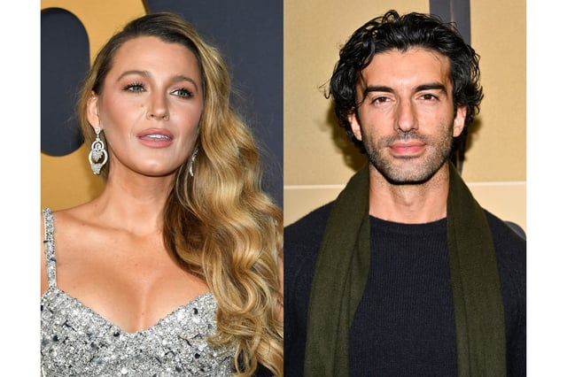 FILE - Blake Lively appears at the SNL50: The Anniversary Special at Rockefeller Plaza in New York on Feb. 16, 2025, left, and Justin Baldoni appears at a special screening of &#34;The Boys in the Boat&#34; in New York on Dec. 13, 2023. (Photos by Evan Agostini/Invision/AP, File)