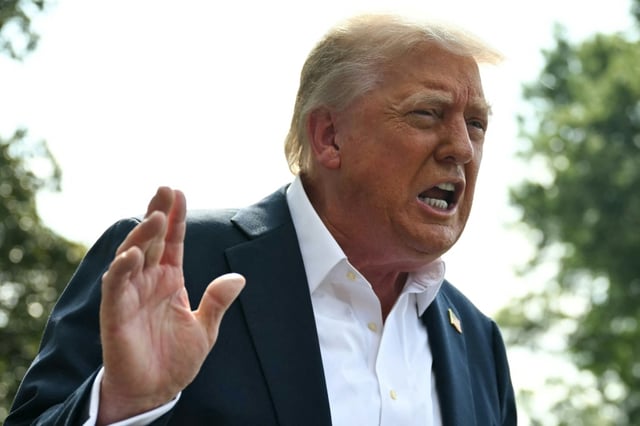 Le président américain Donald Trump, à la Maison Blanche à Washington le 11 juillet 2025