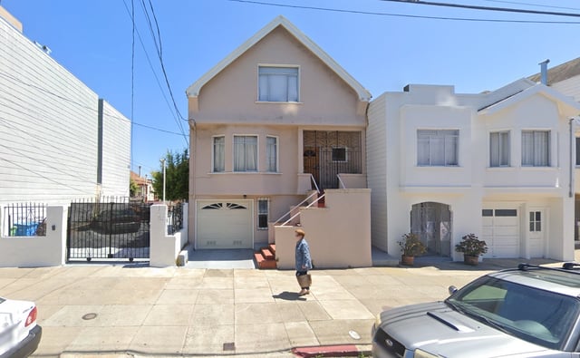 File: A home on the 500 block of 26th Avenue in San Francisco. A house fire claimed the life of an elderly man July 11, 2025.