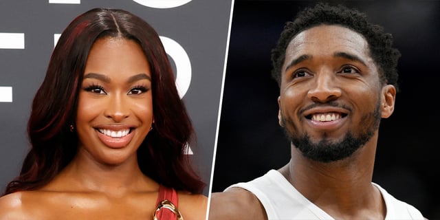 Coco Jones attends the 67th Grammy Awards // Donovan Mitchell #45 of the Cleveland Cavaliers looks on and smiles during the second half against the Washington Wizards at Capital One Arena.