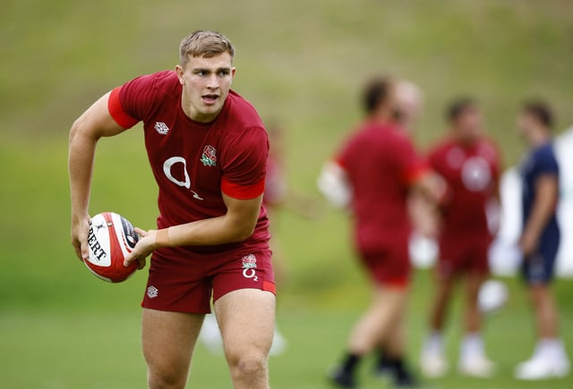 Rugby Union - England Training - World Cup Warm-up - Pennyhill Park, Bagshot, Britain - July 31, 2023 England's Jack van Poortvliet during training Action Images via Reuters/John Sibley