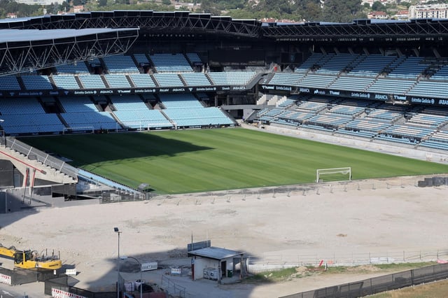 Estado de las obras del estadio de Balaídos la semana pasada