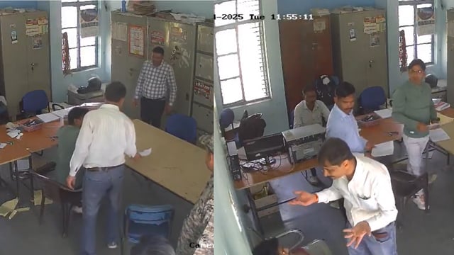 WATCH: MP IAS Officer Slaps Student Repeatedly in Exam Hall Over 'Cheating' Tip-off in Viral Video