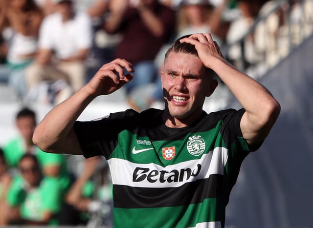 Soccer Football - Taca de Portugal - Final - Benfica v Sporting CP - Estadio Nacional do Jamor, Lisbon, Portugal - May 25, 2025 Sporting CP's Viktor Gyokeres reacts REUTERS/Pedro Rocha