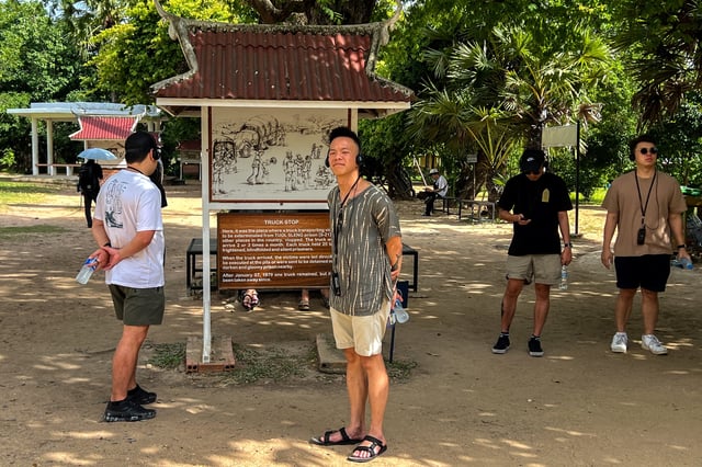 Tourists visit the Tuol Sleng Genocide Museum after the site was added to UNESCO's World Heritage List on July 11, in Phnom Penh, Cambodia, July 12, 2025. REUTERS/Chantha Lach