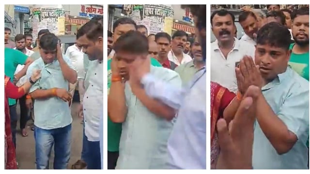 A video of the incident, which took place on Saturday, has gone viral on social media. 