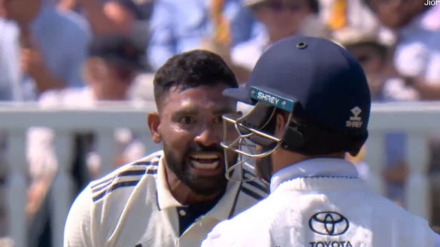 Mohammed Siraj gives Ben Duckett a send-off after dismissing him on Day 4
