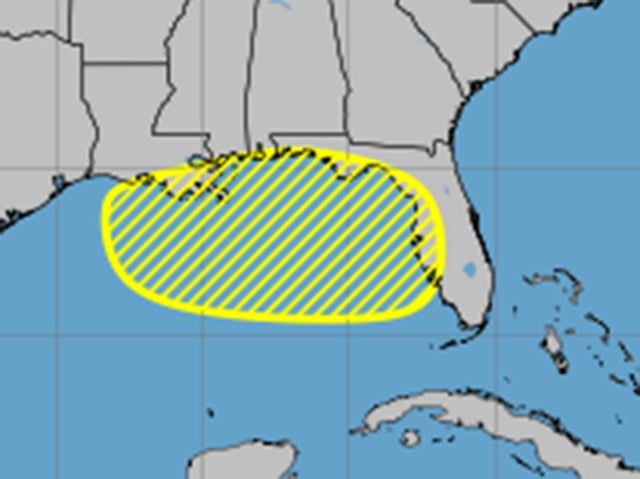 The tropical outlook as of 8 a.m. Sunday, July 13, 2025. (NHC)