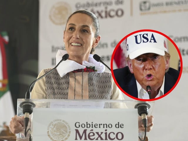Trump impone aranceles a México por el tema del narcotráfico y así le responde Sheinbaum. | Crédito: Presidencia MX/AP
