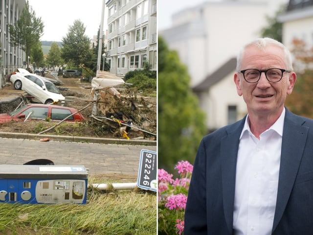 Der Bürgermeister in Bad Neuenahr/Ahrweiler Guido Orthen beklagt die fehlenden Investitionen für Hochwasserschutz.