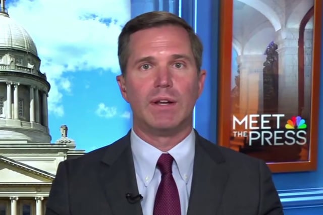 Kentucky Gov. Andy Beshear on NBC News' "Meet the Press" on July 13, 2025.