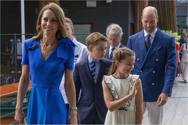 Kate Middleton y su familia se hicieron presentes en la final de Wimbledon