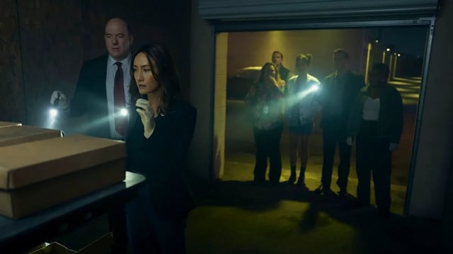 John Carroll Lynch and Maggie Q in "Ballard." (Tyler Golden/Prime Video)