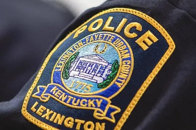 A Lexington Police Department badge.