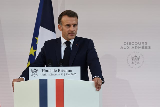 Emmanuel Macron, ce 13 juillet.