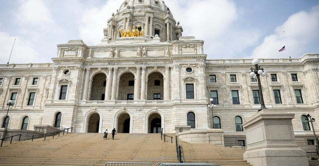 Outside the Minnesota State Capitol in St. Paul, Minnesota, on June 15, 2025.