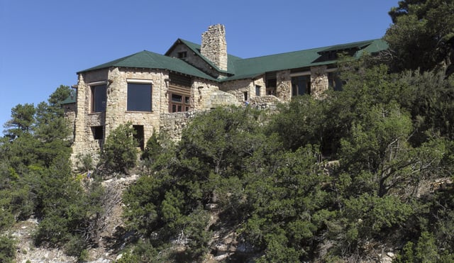 This undated photo provided by the National Park Service shows Grand Canyon Lodge on the North Rim of Grand Canyon, Ariz.